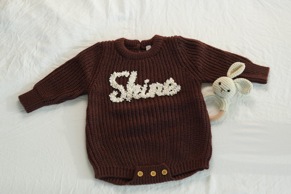 The Shine  Knit Baby Romper
