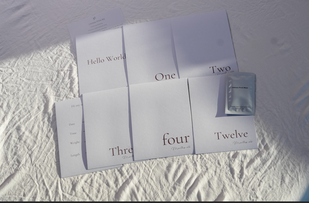 Twelve Months  Inkless Milestone Card Kit