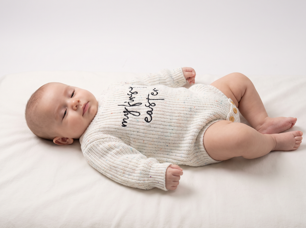 The Hoppy™  Easter Knit Baby Set