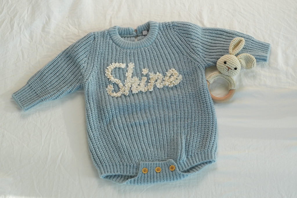The Shine  Knit Baby Romper
