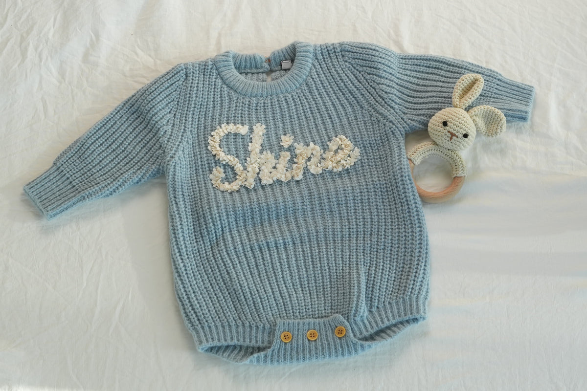 The Shine  Knit Baby Romper