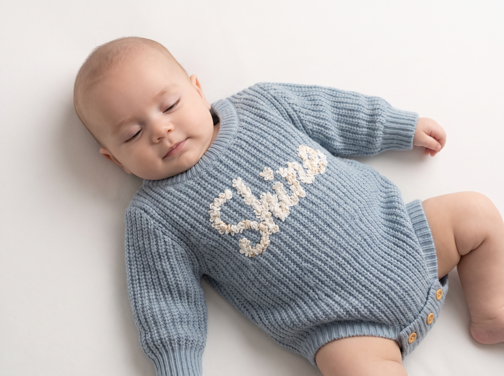 The Shine  Knit Baby Romper